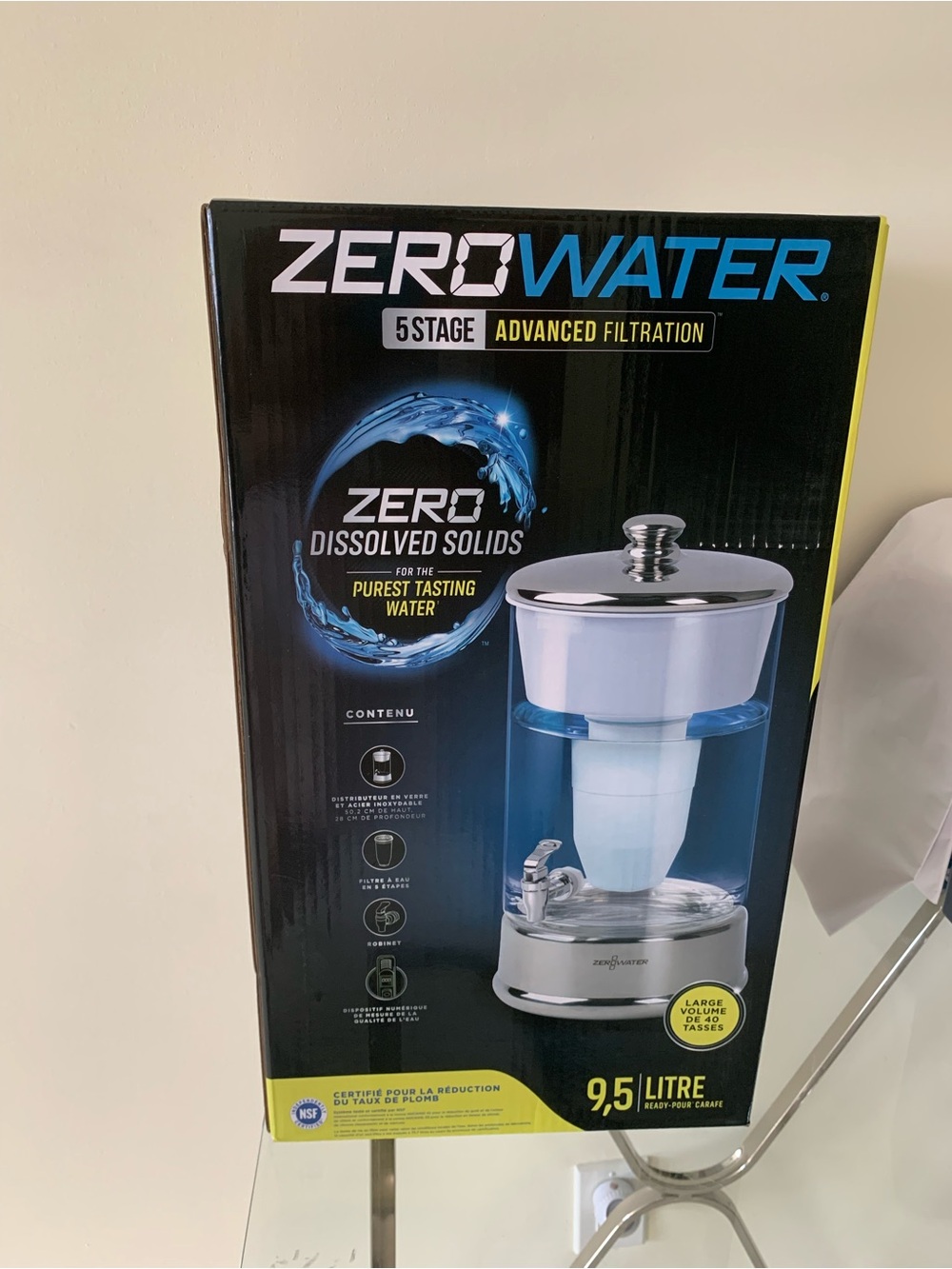 ZeroWater 5 StagZeroWater 5 Stage Advanced Filtration 2.5 Gallon Water Dispenser
